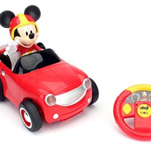 Jada Toys Disney Junior Mickey & The Roadster Racers Transforming Radio Control Car Vehicle, 14", Red