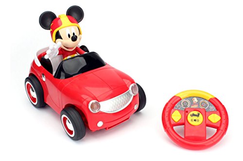 Jada Toys Disney Junior Mickey & The Roadster Racers Transforming Radio Control Car Vehicle, 14", Red