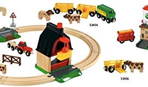 BRIO 33719 Farm Railway Set | Toy Train Set for Kids Age 3 and Up