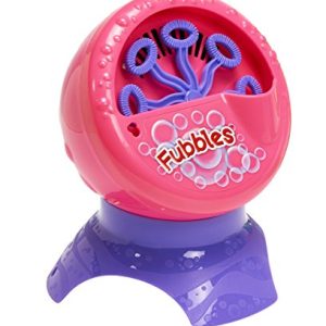 Little Kids Fubbles Bubble Blastin’ Bigger Bubbles Kids Automatic Party Machine and Includes 4oz of Bubble Solution Toy, Pink