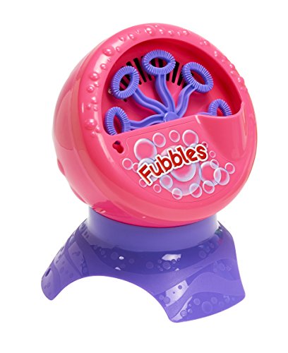 Little Kids Fubbles Bubble Blastin’ Bigger Bubbles Kids Automatic Party Machine and Includes 4oz of Bubble Solution Toy, Pink