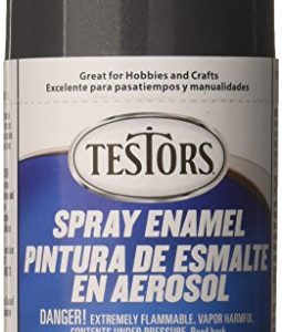 Testors TENAMEL-1253T Aerosol Enamel Paint 3oz-Gray Metallic