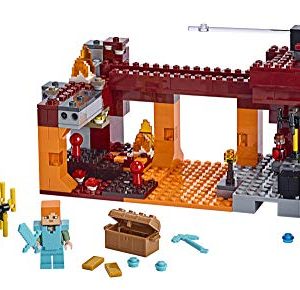 LEGO Minecraft The Blaze Bridge 21154 Building Kit, New 2019 (370 Pieces)