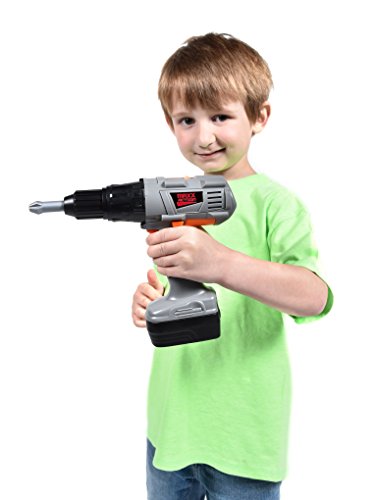 Maxx Action Power Tools Drill with Realistic Drilling Movement and Drill Bit Accessories