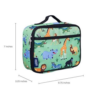 Wildkin Kids Insulated Lunch Box for Boys and Girls, Perfect Size for Packing Hot or Cold Snacks for School and Travel, Patterns Coordinate with Our Backpacks and Duffel Bags, Wild Animals