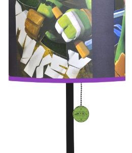 Nickelodeon TMNT Table Lamp with Die Cut Lamp Shade