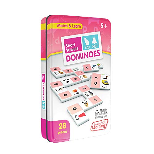 Junior Learning Short Vowel Dominoes Educational Action Games