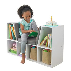 KidKraft Bookcase with Reading Nook Toy, White