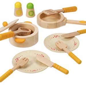 Hape Gourmet Play Kitchen Starter Accessories Wooden Play Set