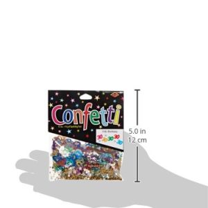 Beistle CN028 30 & Stars Confetti Birthday Party Supplies, Tableware Decorations, 0.5 Ounces, Multicolored