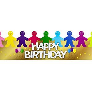 Hygloss Products Happy Birthday Crowns - Customizable, Durable Kids Party Supplies Made in USA, 24 Pack