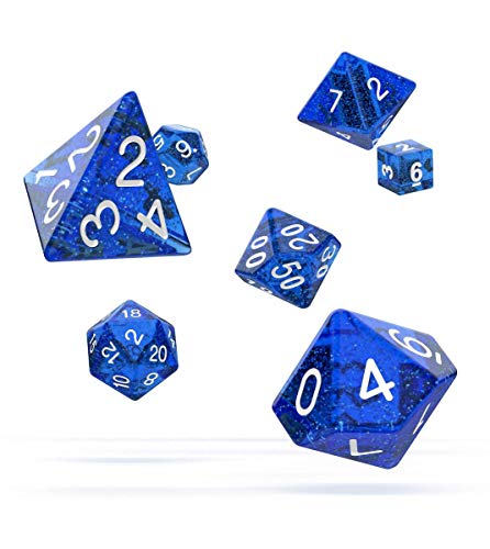 Oakie Doakie Dice RPG-Set Speckled Blue