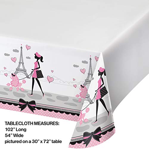 Creative Converting 725584 Plastic Tablecover, 54" x 102", Multicolor