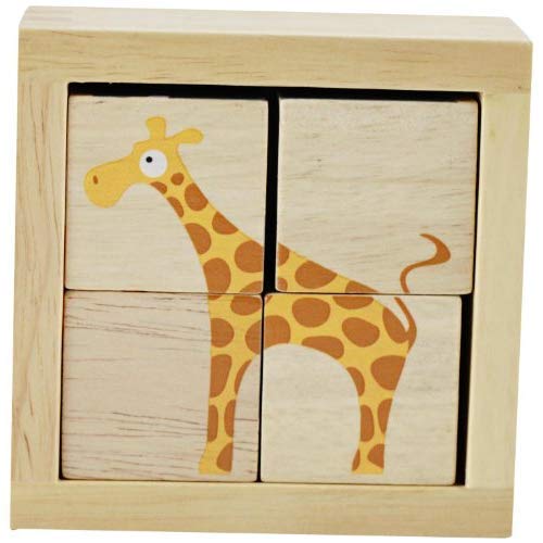 BeginAgain BuddyBlocks Safari Animals - Matching and Problem Solving - Kids 18 Months and Up