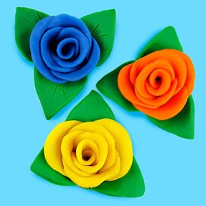 Hygloss Products, Inc Kids Unscented Dazzlin’ Modeling Play Dough One, 6 Pack, 3lb, 6 Asst'd Colors
