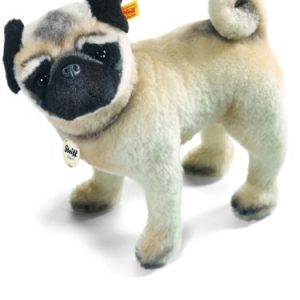 Steiff Lielou Pug Plush, White