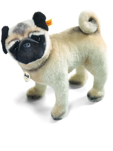 Steiff Lielou Pug Plush, White