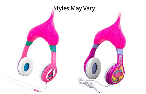 Trolls Poppy Kid Friendly Headphones with Built in Volume Limiting Feature for Kid Friendly Safe Listening