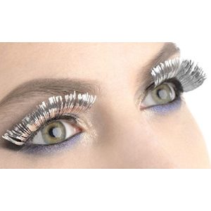 Amscan Tinsel Eyelashes, Party Accessory, Silver