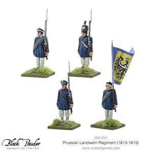 Black Powder Prussian Landwehr Regiment Napoleonic War 1813-1815 Military Wargaming Plastic Model Kit