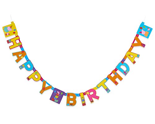 AMERICAN GREETINGS Peppa Pig Birthday Party Banner, 1-Count
