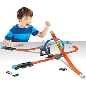 Hot Wheels Track Builder Starter Kit Play Set [Amazon Exclusive] & Curve Accessory Playset