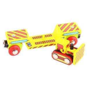 Bigjigs Rail BJT415 Bulldozer Low Loader
