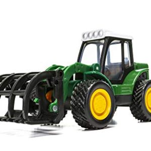 Chunkies Die Cast Tractor with Claw Grapple for Farming or Road Contruction Green Toy Vehicle Ages 3 & Up CH041