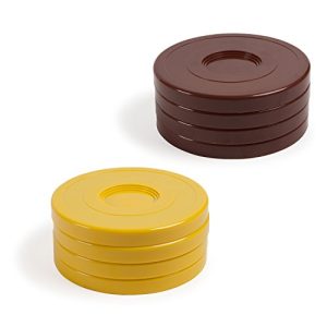 Champion Sports Classic Group Games Shuffleboard Set Indoor Outdoor 8 Puck 4 Cue Sticks Party Game