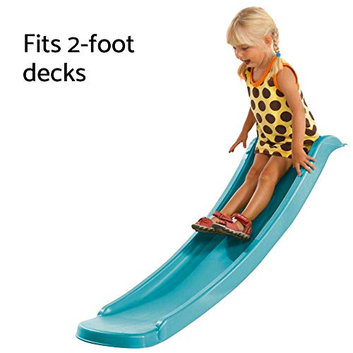 Blue Rabbit Play Outdoor Toddler Slide, 4 Feet, Turquoise