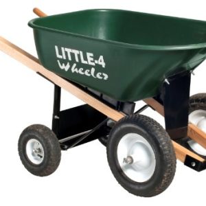 Big 4 Wheeler Heavy-Duty Wheelbarrow, 6 Cubic Feet