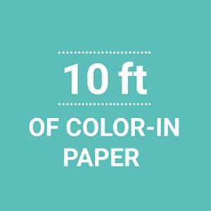 Mudpuppy Animals of the World Coloring Roll – Age 3+ - 10 Feet of Creative Coloring Fun – Includes 6 Crayons – Animal Paper Roll Easy to Store, Take on the Go – Great for Individual or Group Coloring