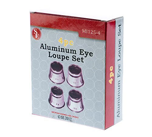 SE MI125-4 Aluminum Eye Loupe Set (4 PC.)