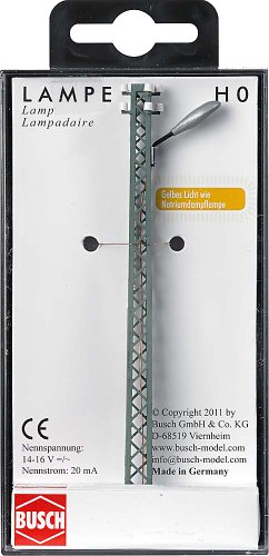 Busch 4131 Lamp on Lattice Mast Oval HO Scale Model Lighting