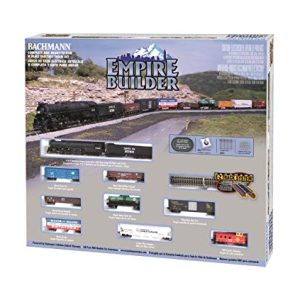 Bachmann Trains - Empire Builder Ready To Run 68 Piece Electric Train Set - N Scale