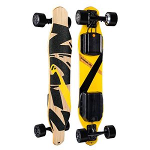 SWAGSKATE NG2 A.I.-Powered Electric Longboard with Hands-Free Control & 900W Dual-Hub Brushless Motor | 38” Electric Skateboard w/Remote & 3.5” x 52mm PU Wheels