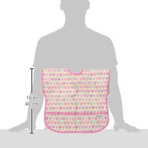Bumkins Junior Bib / Short Sleeve Toddler Bib / Smock 1-3 Years, Waterproof, Washable, Stain and Odor Resistant – Bloom