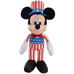 Mickey Mouse Disney Patriotic Bean Plush and Minnie Mouse