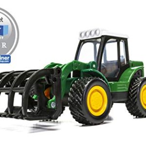 Chunkies Die Cast Tractor with Claw Grapple for Farming or Road Contruction Green Toy Vehicle Ages 3 & Up CH041