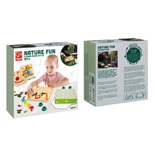 Hape DIY Flower Press Art Kit| Wooden & Plant Plastic Art Flower Press for Children Ages 5 & Up