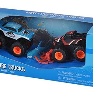 Wild Republic Shark, Octopus Trucks, Ocean Party Supplies, Aquatic Toy, Sandbox Toys, 2 Pack
