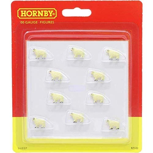 Hornby OO Gauge Herd of Sheep 1:76 Scale Miniature Figures for Model Train Layouts R7122