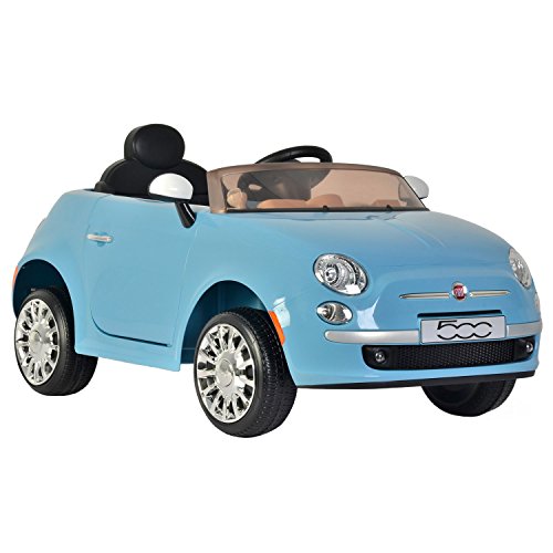 Kid Motorz 6V Fiat 500 Ride On, Blue