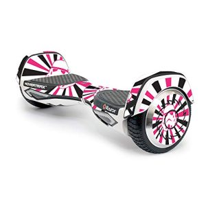 MightySkins Skin Compatible with Razor Hovertrax 2.0 Hover Board Self-Balancing Smart Scooter wrap Cover Sticker Skins Pink Star Rays