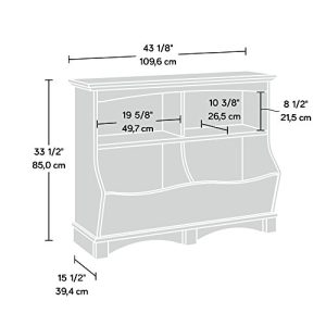 Sauder Harbor View Bin Bookcase, Salt Oak finish