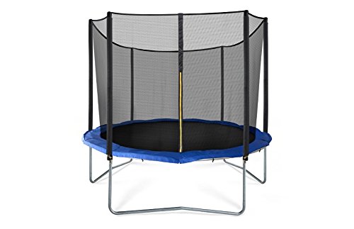 JumpSport SkyBounce Trampoline with Safety Enclosure | Includes Spring Pad