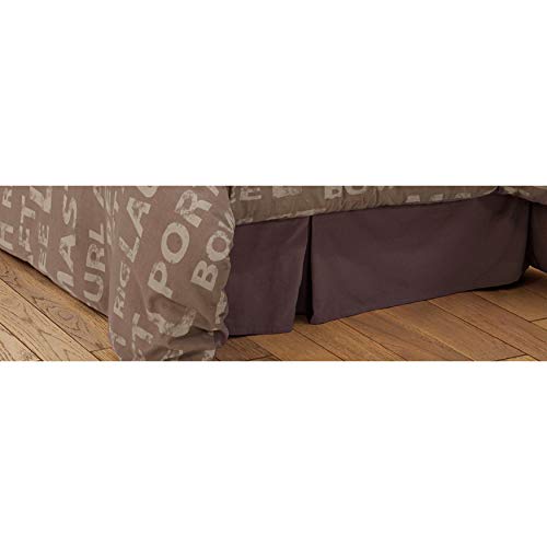 Rizzy Home BS1437 Bed Skirt, 39"X75", Gray