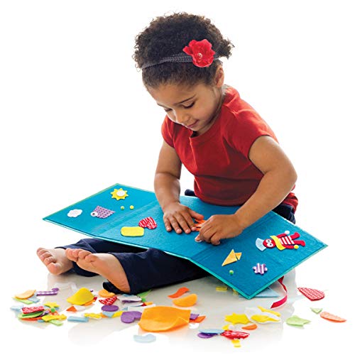 Creativity for Kids My First Fun Felt Shapes - Travel Friendly Felt Board for Toddlers (Imaginative Pretend Play for Kids, 100+Piece)
