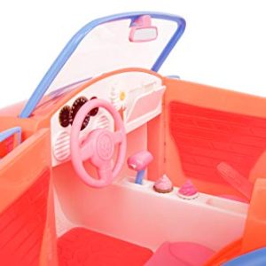 Glitter Girls by Battat - Convertible Car for 14" Dolls - Toys, Clothes & Accessories for Girls 3-Year-Old & Up, Blue, Orange, Pink