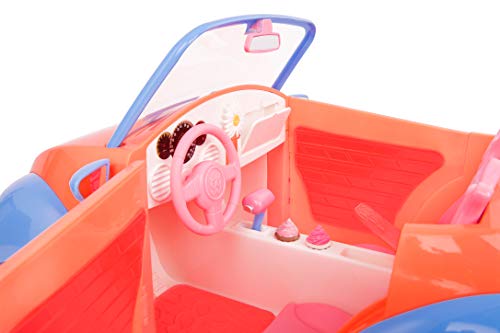 Glitter Girls by Battat - Convertible Car for 14" Dolls - Toys, Clothes & Accessories for Girls 3-Year-Old & Up, Blue, Orange, Pink